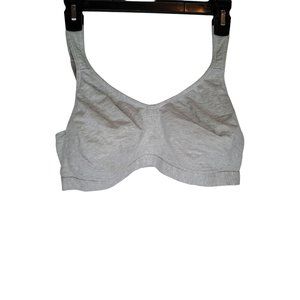 Playtex Light Gray Wirefree Cotton Blend Bra